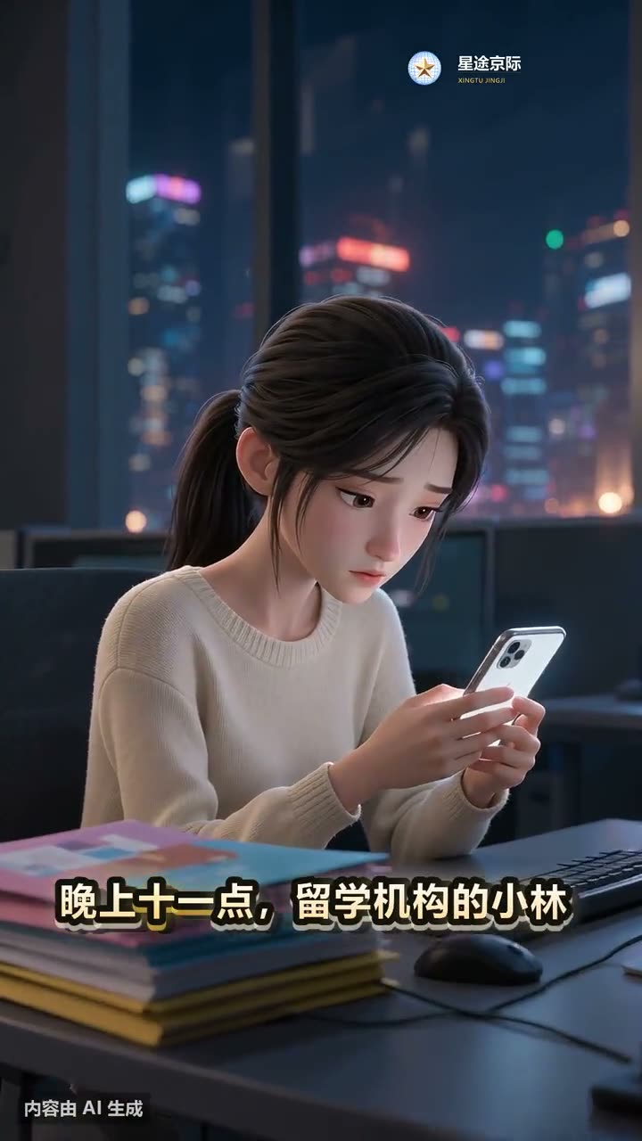 教培留学行业演示小样封面